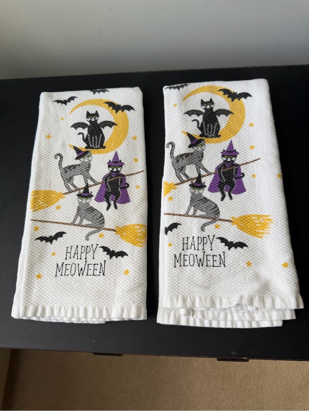 Halloween Cat Hand Towels